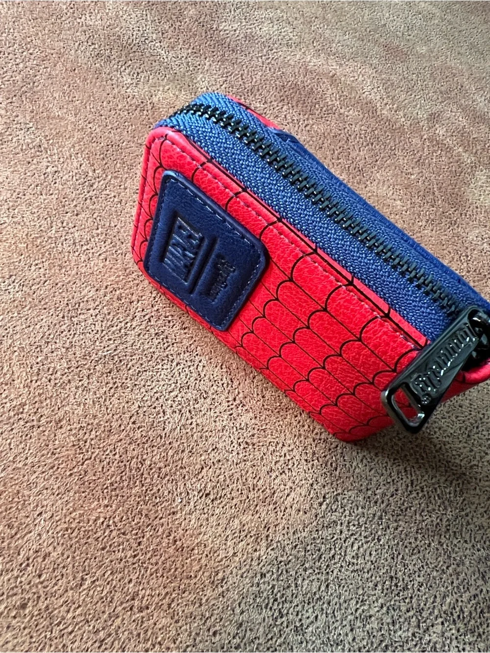 Loungefly SpiderMan Web Red and Blue Zip Card Holder